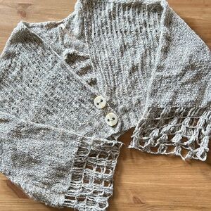 Free People cropped wool blend cardigan